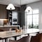 Z-Lite Leila Chandelier, 2-Light, 12 In.W x 42 In.L x 9.5 In.H, Matte Black/White Linen 744-42L-MB - alternate 2